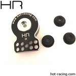 Hot Racing Universal Aluminum Servo Saver, Heavy Duty, Black