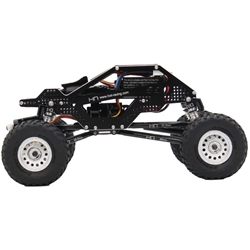 Hot Racing Aluminum Rock Racer Conversion Chassis (Black) SCX24