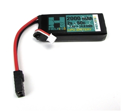 Helios RC 2S 7.4V 2000mAh 50C LiPo Battery - TRX