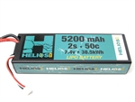 Helios RC 2S 7.4V 5200mAh 50C Hard Case LiPo Battery - EC5