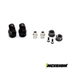 Incision S8E Machined Aluminum Shock Caps (2) - Black