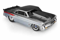 JConcepts 1966 Chevy II Nova (V2), 1 Piece Clear Drag Body