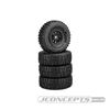 JConcepts Landmines 1.0" Tires Mounted on Hazard Wheels (4)