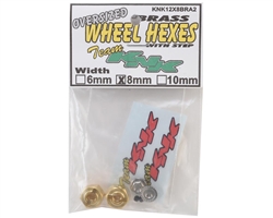 Team KNK 12mm x 8mm Brass Wheel Hexes with Step (2)