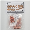 Team KNK (60) Piece 3mm Aluminum Spacer Variety Pack - Orange