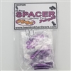 Team KNK (60) Piece 3mm Aluminum Spacer Variety Pack - Purple