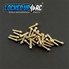 Locked Up RC 1-64 x .25 Scale Hex Bolts (30) MC Zinc (LOC-028)