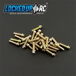 Locked Up RC 1-64 x .25 Scale Hex Bolts (30) MC Zinc (LOC-028)