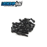 Locked Up RC M2  Acorn Nut Wheel Studs (35) Flat Black (LOC-055)