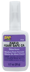 Pacer Technology Zap-O Foam Safe CA Glue .7 oz