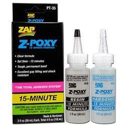 Pacer Technology Zap Z-Poxy 15 Minute Epoxy Glue