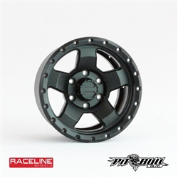 Pit Bull RC 1.55" Raceline "Combat" Aluminum Wheels - Black (4)