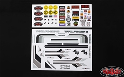 RC4WD Complete Graphic Decal Set for Mojave II 2/4 Door Body