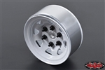 RC4WD Stamped Steel 1.55" Stock Beadlock Wheels White (4)