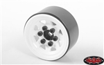 RC4WD Stamped Steel 1.0'' Stock Beadlock Wheels (White) (4)