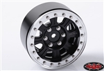 RC4WD Raceline Monster 1.9" Beadlock Wheels (Black/Silver) (4)