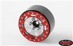 RC4WD TRO 1.7" Stamped Steel Beadlock Wheels (Red/Chrome) (4)