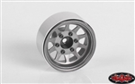 RC4WD OEM 6-Lug Stamped Steel 1.55" Beadlock Wheels (Plain) (4)