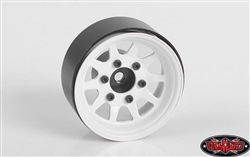 RC4WD OEM 6-Lug Stamped Steel 1.55" Beadlock Wheels (White) (4)