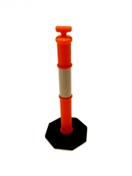 RC Mayhem Garage 1/10 Scale Reflective Delineator Road Cones (4)