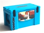 RC Mayhem Garage 1/10 Scale Canyon Coolers Outfitter 55 Cooler - Havasu Blue