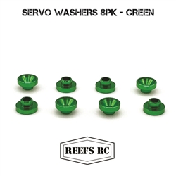 REEFS RC Servo Washers 8pk- Green