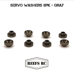 REEFS RC Servo Washers 8pk- Gray