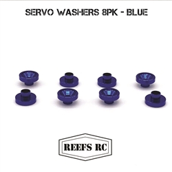 REEFS RC Servo Washers 8pk- Blue