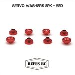 REEFS RC Servo Washers 8pk- Red
