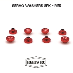 REEFS RC Servo Washers 8pk- Red