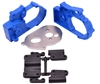RPM Hybrid Gearbox Housing and Rear Mounts (Blue) Stampede 2wd / Rustler 2wd / Slash 2wd