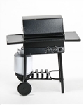 Miniature Black Gas BBQ Grill and Propane Tank