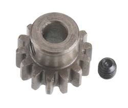 Robinson Racing Extra Hard Steel 5mm Bore 1 Mod Pinion Gear 14T