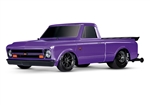 SCRATCH & DENT Traxxas 1/10 Scale Drag Slash 2WD RTR with Chevrolet C10 Body - Purple
