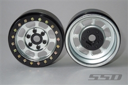 SSD RC 1.9" Steel Trail Beadlock Wheels (Silver) (2)