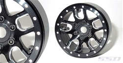 SSD RC 1.9" Double Time Beadlock Wheels (Black) (2)