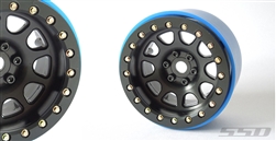 SSD RC 2.2" D Hole PL Beadlock Wheels (Black) (2)