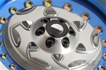 SSD RC Single 2.2" Champion Beadlock Wheel (Silver / Blue) (1)