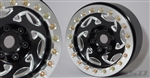 SSD RC 1.9" Champion Beadlock Wheels (Black / Silver) (2)
