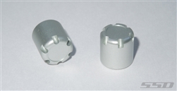 SSD RC Scale Front / Rear Hubs (Silver) (2)