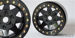 SSD RC 1.9" Steel 8 Spoke Beadlock Wheels (Black) (2)