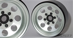 SSD RC 1.9" Steel 8 Hole Beadlock Wheels (Silver) (2)