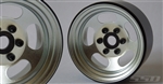 SSD RC 1.9" Steel Slot Beadlock Wheels (Silver) (2)