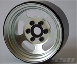 SSD RC Single 1.9" Steel Slot Beadlock Wheel (Silver) (1)