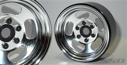 SSD RC 1.9" Steel Slot Beadlock Wheels (Chrome) (2)