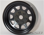 SSD RC Single 1.9" Steel Stock Beadlock Wheel (Black) (1)