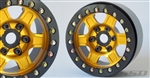 SSD RC 1.9" Challenger Beadlock Wheels (Gold) (2)