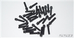 SSD RC M2.5 x 10mm Scale Wheel Bolts (Black) (30)