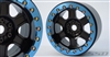 SSD RC 2.2" Challenger Beadlock Wheels (Black / Blue) (2)
