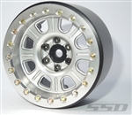 SSD RC Single 2.2" Bouncer Beadlock Wheel (Silver) (1)